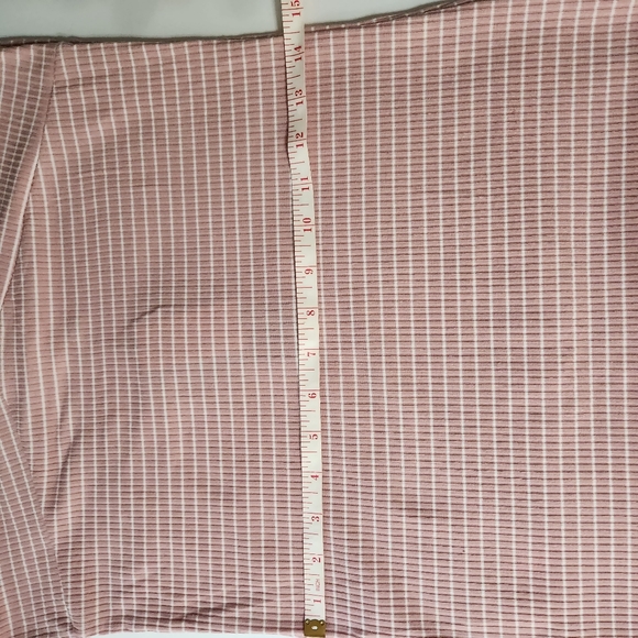 NWT Pink & White Striped Ribbed Crossover Bodycon Mini Dress - Picture 9 of 14
